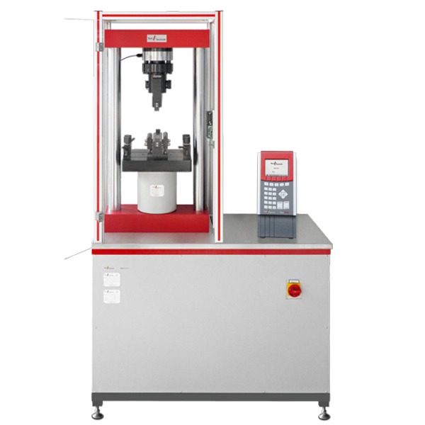 Automatic test plant for the standard-compliant testing of the splitting tensile strength of concrete paving stones in accordance with EN 1338