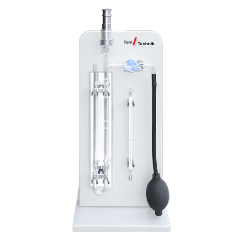 Manual air permeability tester according to Blaine for the determination of the specific surface of cement and other powdered materials