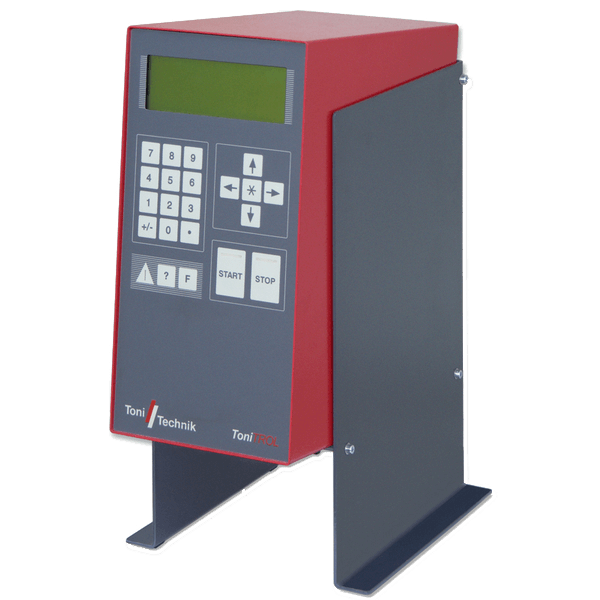 Microprocessor control system for the functions measuring, controlling and monitoring of building material testing machines
