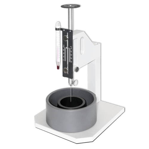 带测量点的手动维卡针装置，用于确定粘合剂的凝固特性