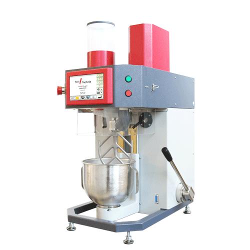 The Automatic Mortar Mixer ToniMIX is used to combine mortars and cement pastes to the requirement of standards. The mixing paddle has a planetary motion and is operated by a motor